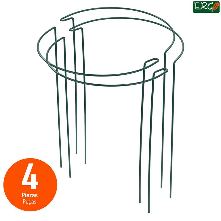 Set de 4 estacas soporte plantas