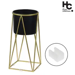JUST HOME COLLECTION - Macetero de Acero 21x47 cm Dorado; Negro