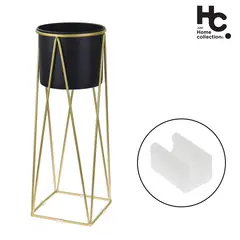 JUST HOME COLLECTION - Macetero de Acero 26x70 cm Dorado; Negro