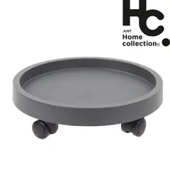 JUST HOME COLLECTION - Portamacetero con ruedas 32cm, color gris