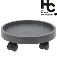 JUST HOME COLLECTION - Portamacetero con ruedas 28cm, color gris