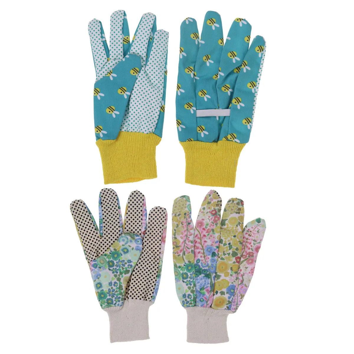 ERGO - Guantes de Jardín Diseños de Poliéster Talla única Diseños Surtidos