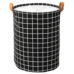 JUST HOME COLLECTION - Cesto para Ropa 40x50x40 cm Negro