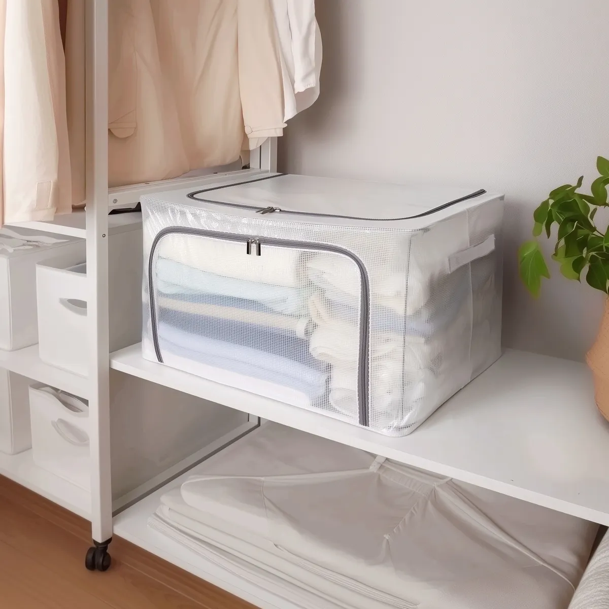 JUST HOME COLLECTION - Organizador 40x50x33 cm Transparente