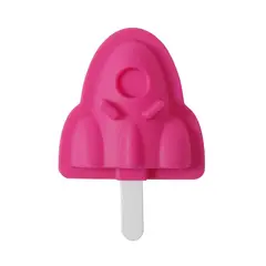 JUST HOME COLLECTION - Molde para Helado Silicona Cohete Colores Surtidos