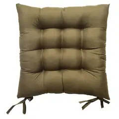 JUST HOME COLLECTION - Cojín Silla con Amarras 40x40cm Cafe