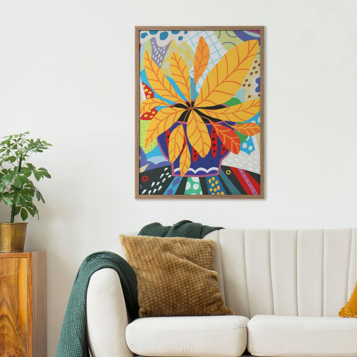 JUST HOME COLLECTION - Cuadro Botanica 60x80 cm