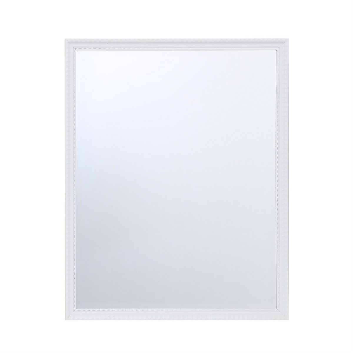 JUST HOME COLLECTION - Espejo Decorativo Forma Cuadrada 60.2x75.5 cm Blanco Deco