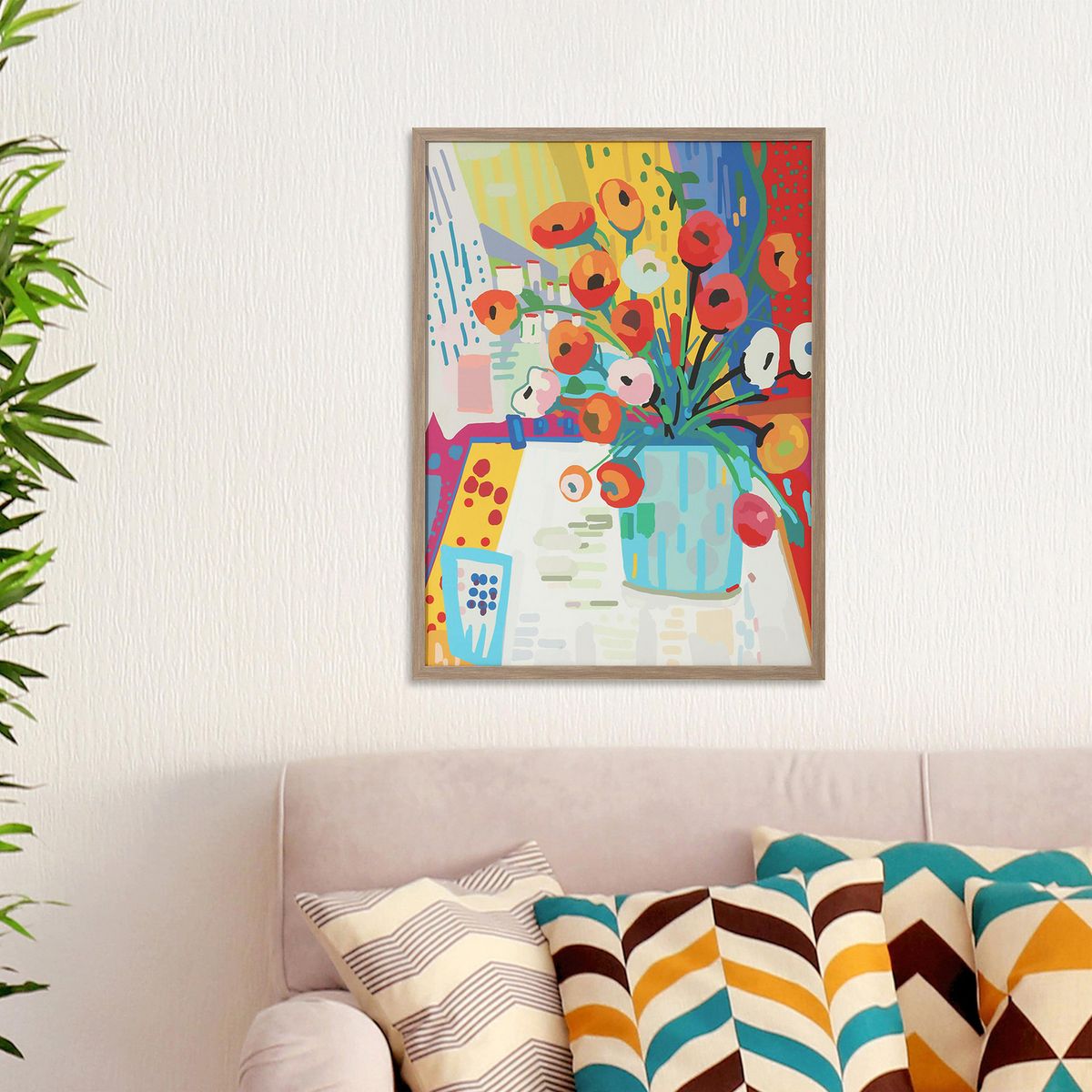 JUST HOME COLLECTION - Cuadro Botanica 60x80 cm