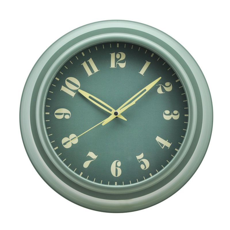 JUST HOME COLLECTION - Reloj Muro Vara 25 cm Verde
