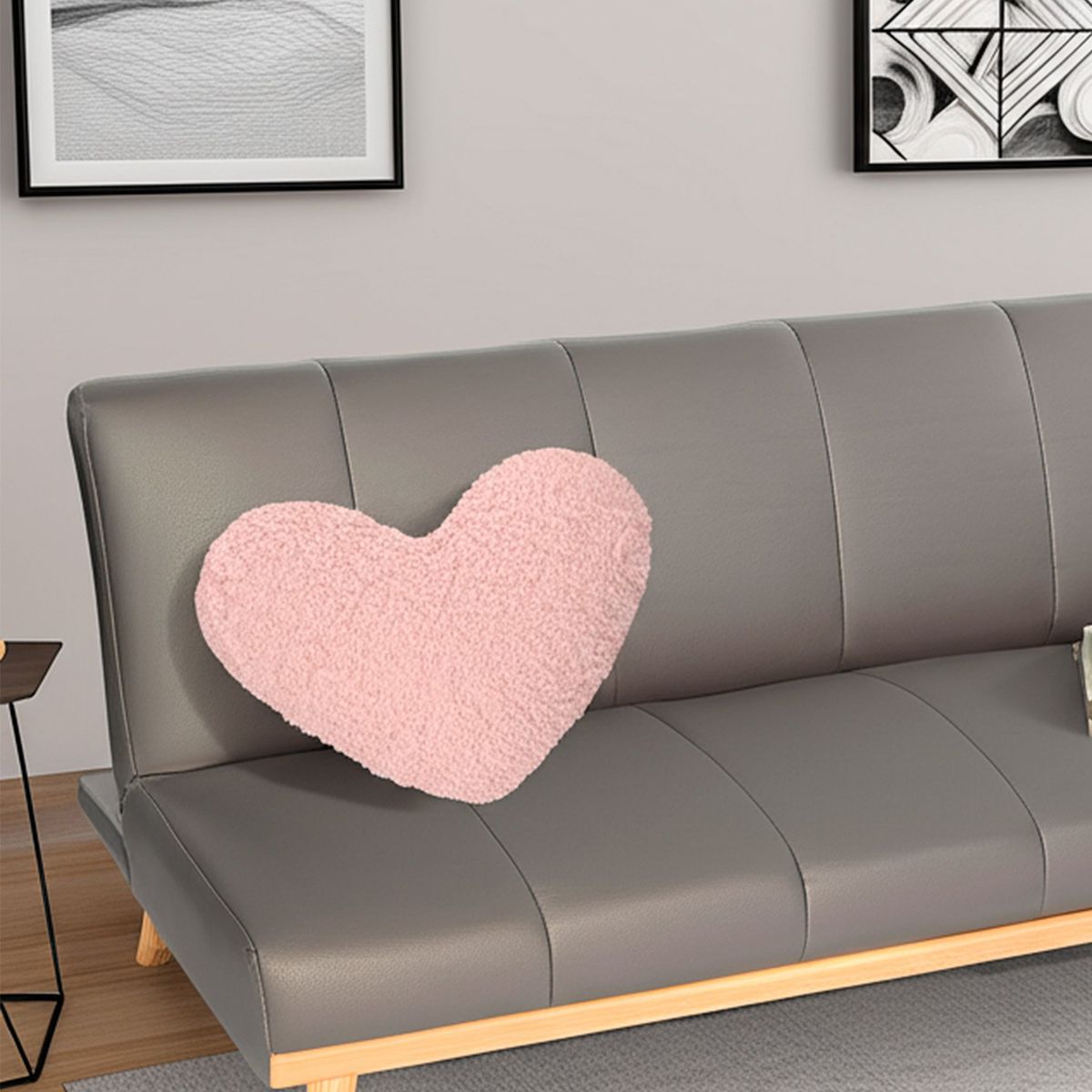 JUST HOME COLLECTION - Cojín Corazón Rosado 36x30 cm
