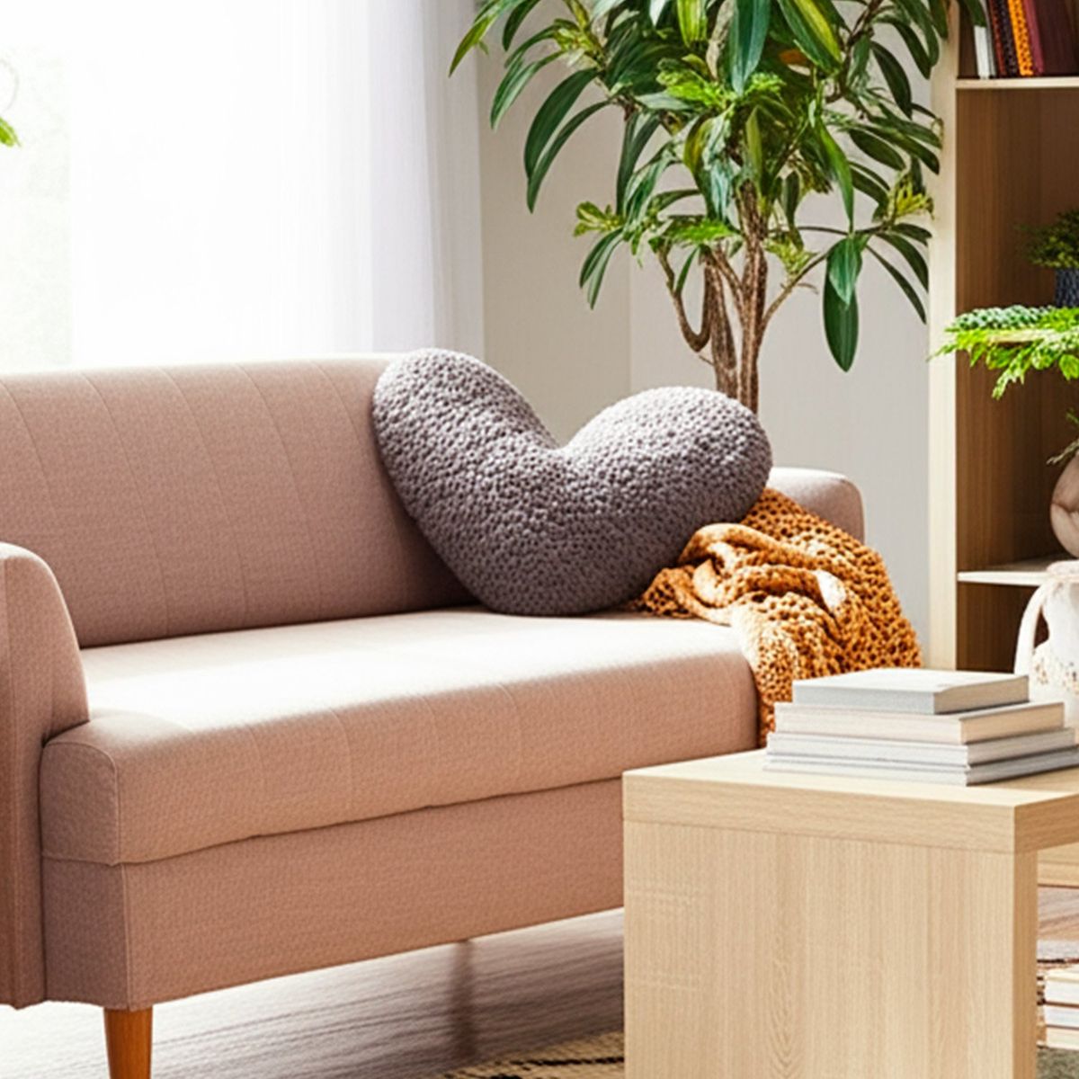 JUST HOME COLLECTION - Cojín Corazón Gris 36x30 cm