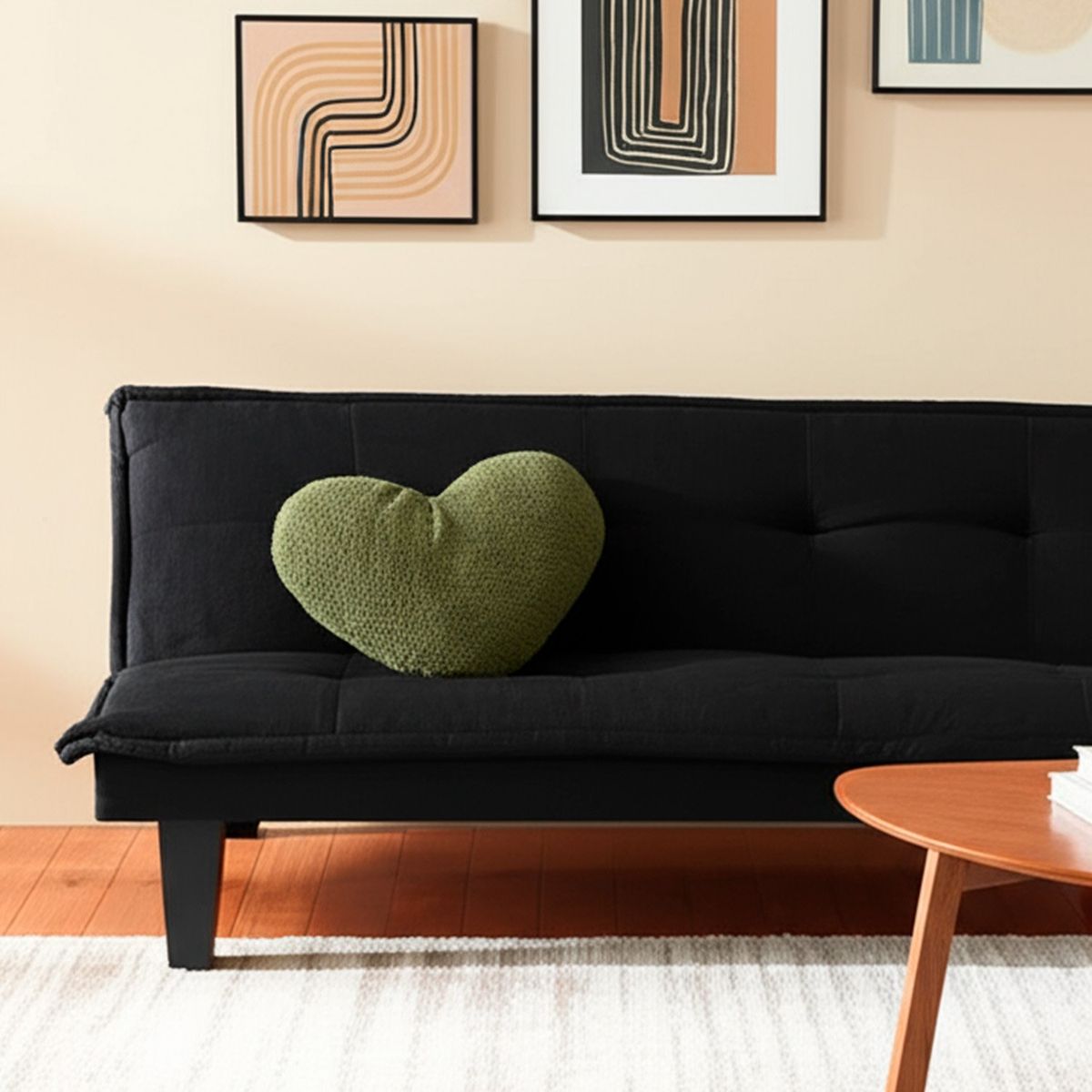 JUST HOME COLLECTION - Cojín Corazón Verde 36x30 cm