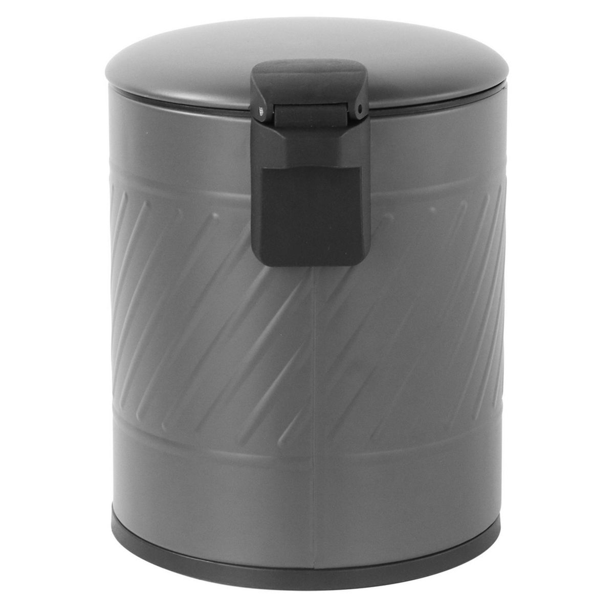 JUST HOME COLLECTION - Papelero 5 Litros Metal Gris oscuro