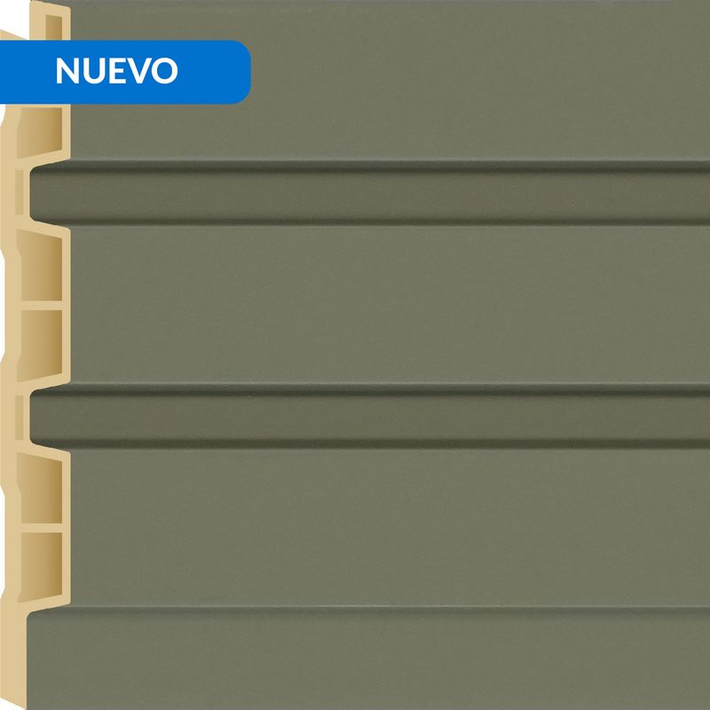  - Wall Panel Wpc 12x240 cm Verde Oliva 0.28 m2