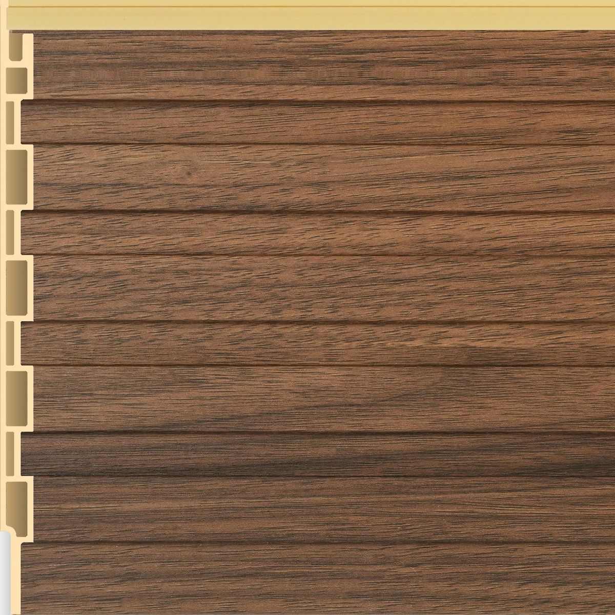 HOLZTEK - Wall Panel Wpc 16x240 cm Café Oscuro 0.39 m2