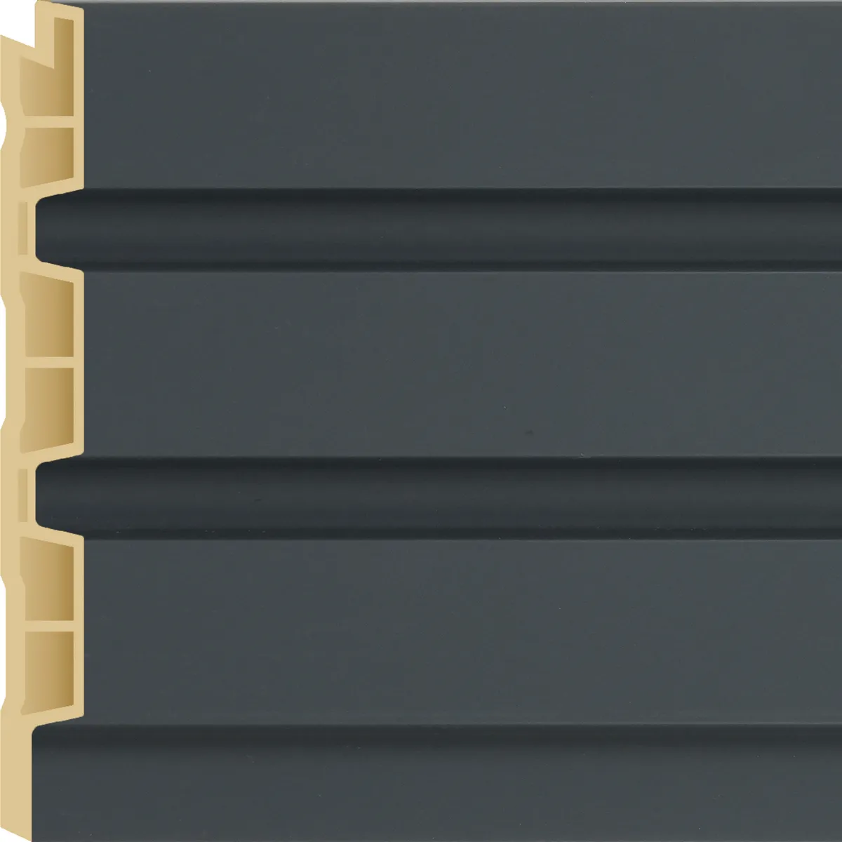 HOLZTEK - Wall Panel Dark 12x240 cm Gris Oscuro 0.28 m2