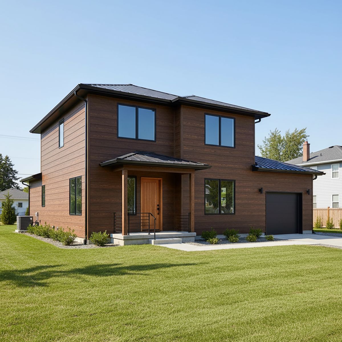 HOLZTEK - Siding Metalico 1,6 cm 0,385x3,8 Metros Gris