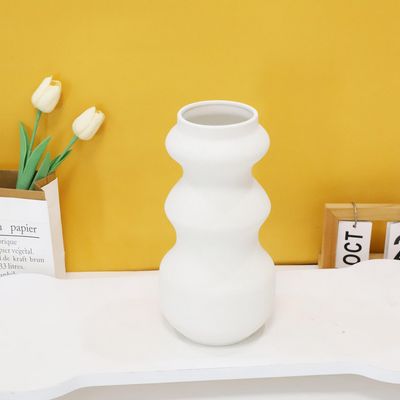 Imagen 2 del producto Florero de cerámica 25,7 cm, color blanco