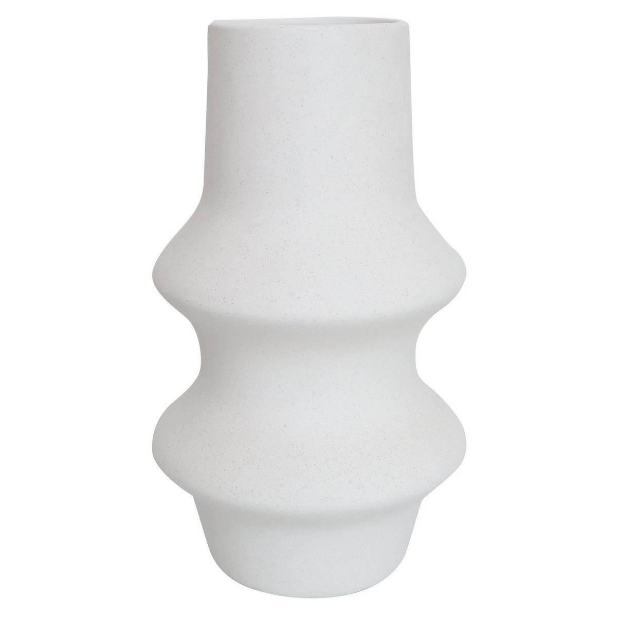 JUST HOME COLLECTION - Florero de cerámica 22,6 cm, color blanco