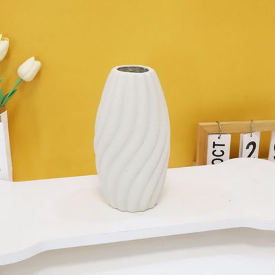 Imagen 2 del producto Florero cerámica white 21 cm, color blanco