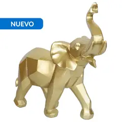 JUST HOME COLLECTION - Figura de elefante origami 30 cm, color dorado