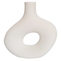 Florero de Cerámica 22 cm Blanco