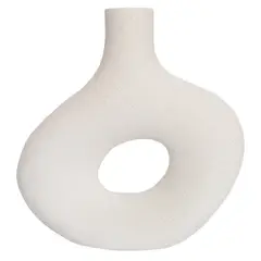 JUST HOME COLLECTION - Florero de Cerámica 22 cm Blanco