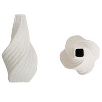 Florero de Cerámica 18,4 cm Blanco