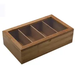 JUST HOME COLLECTION - Caja de Té Bambú 33,5x20x9 cm