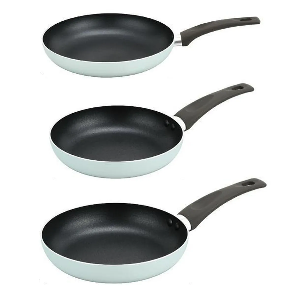 JUST HOME COLLECTION - Set 3 Sartenes Aluminio Verde