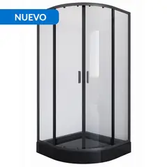 SENSI DACQUA - Mampara con receptáculo base negra