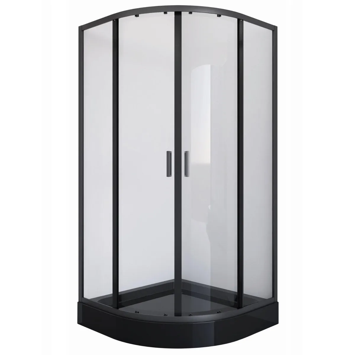 SENSI DACQUA - Mampara con receptáculo base negra