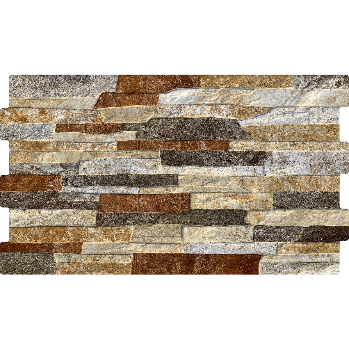 HOLZTEK - Fachaleta 31x54 cm Alcazar Mix Café 1.51 m2