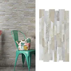 HOLZTEK - Fachaleta 31x54 cm Topazio Mix Gris 1.51 m2