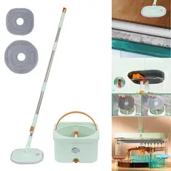 KLEINE WOLKE - Balde con mopa autoexprimible con separador de agua sucia y limpia