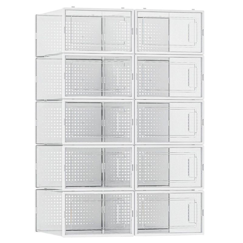 JUST HOME COLLECTION - Set 10 organizador de zapatos apilable