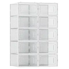 JUST HOME COLLECTION - Set 10 organizador de zapatos apilable