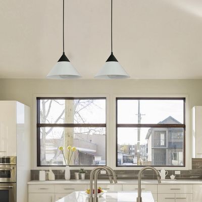 Imagen 2 del producto Set 2 Lámparas Colgar René Plástico Negro