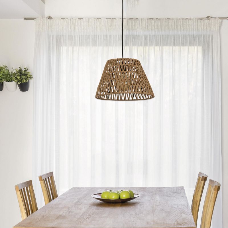 JUST HOME COLLECTION - Lámpara Colgante Metal Negro 35.5 cm