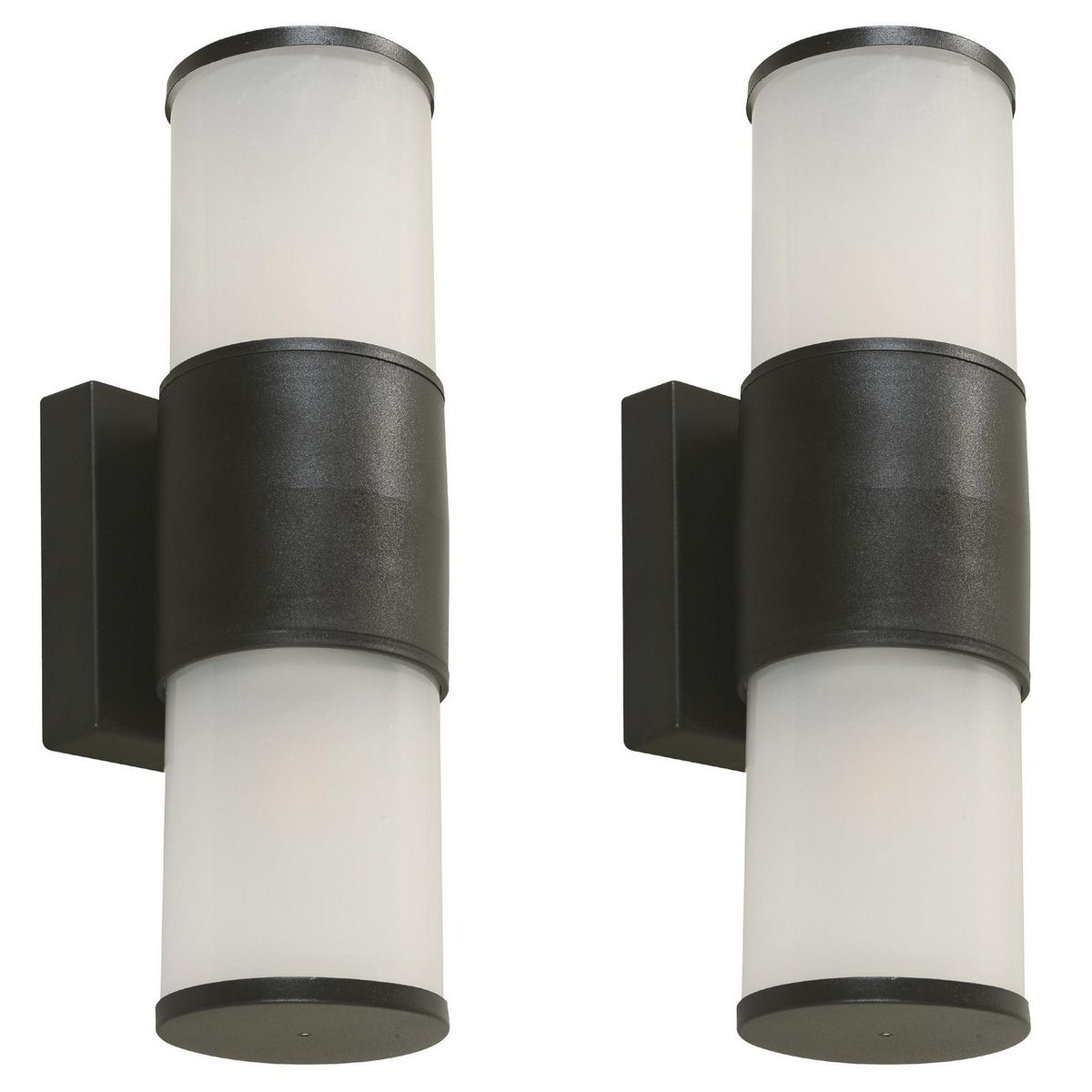JUST HOME COLLECTION - Pack 2 Faroles Negros Led E27
