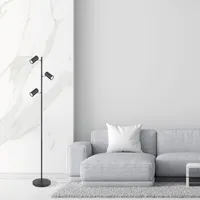 Lámpara de Pie Aron Negro 23x154 cm