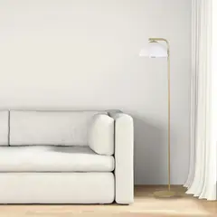 JUST HOME COLLECTION - Lámpara de Pie Filipe Amarillo/Dorado 25x153 cm