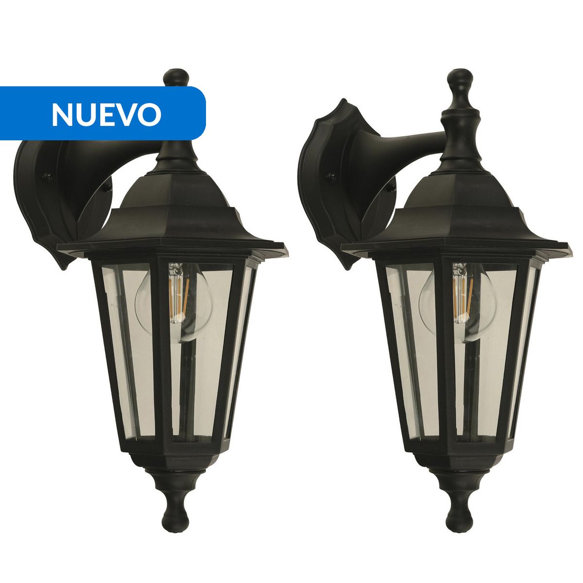 JUST HOME COLLECTION - Set 2 Farol de Muro E27 10W IP44