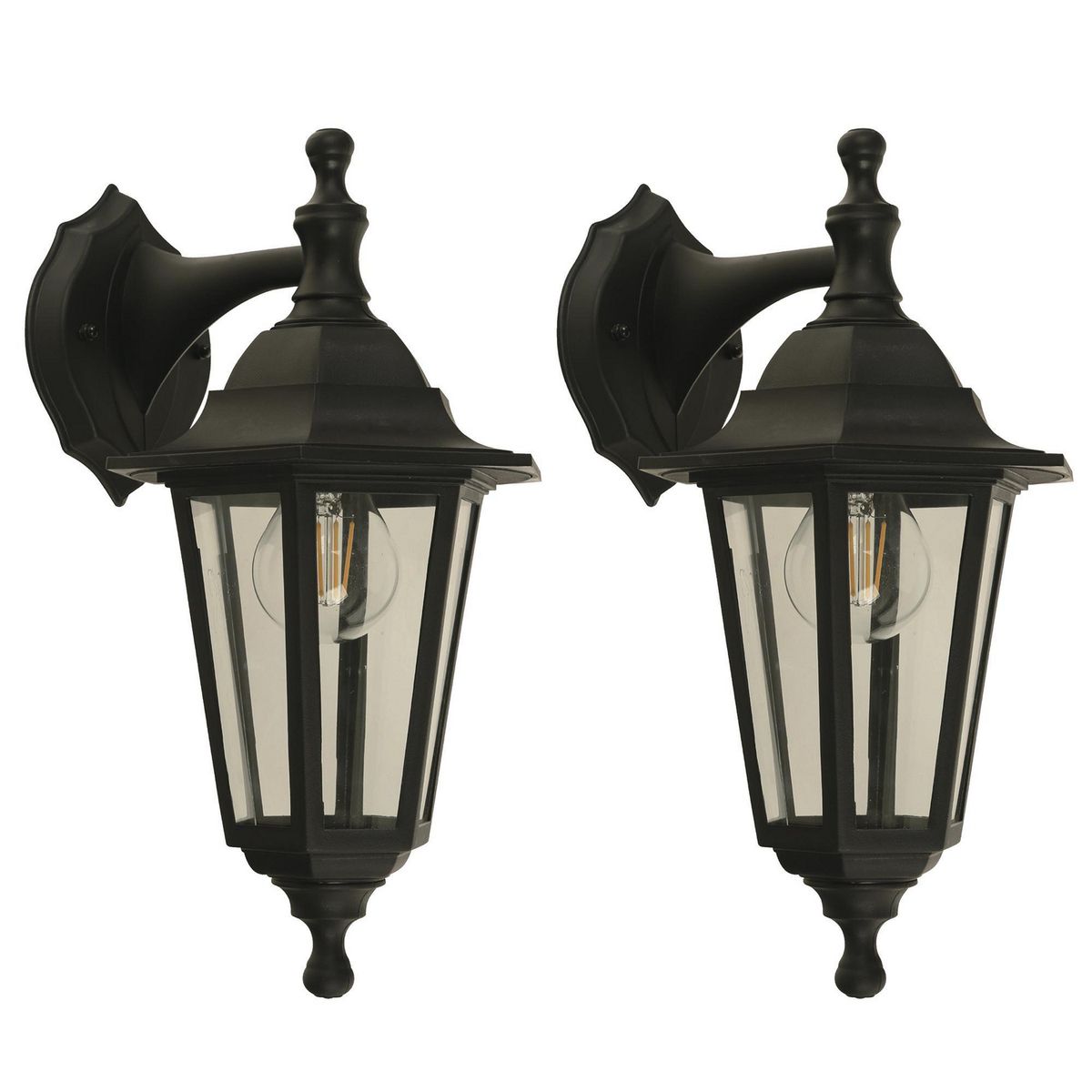 JUST HOME COLLECTION - Set 2 Farol de Muro E27 10W IP44