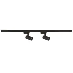 JUST HOME COLLECTION - Pack Lámparas Led Aluminio Negro 4.8 cm