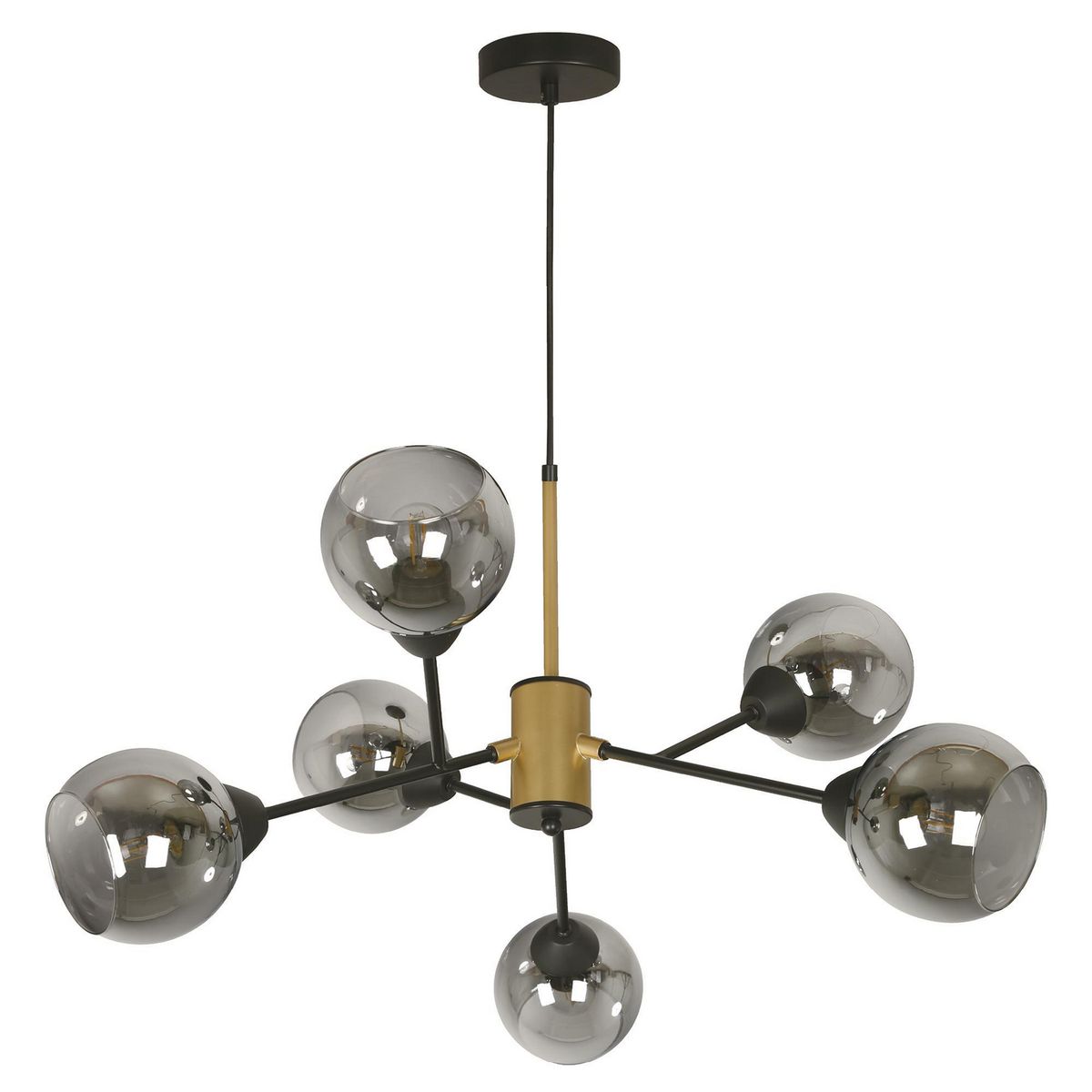 JUST HOME COLLECTION - Lámpara Colgante Metal Negro