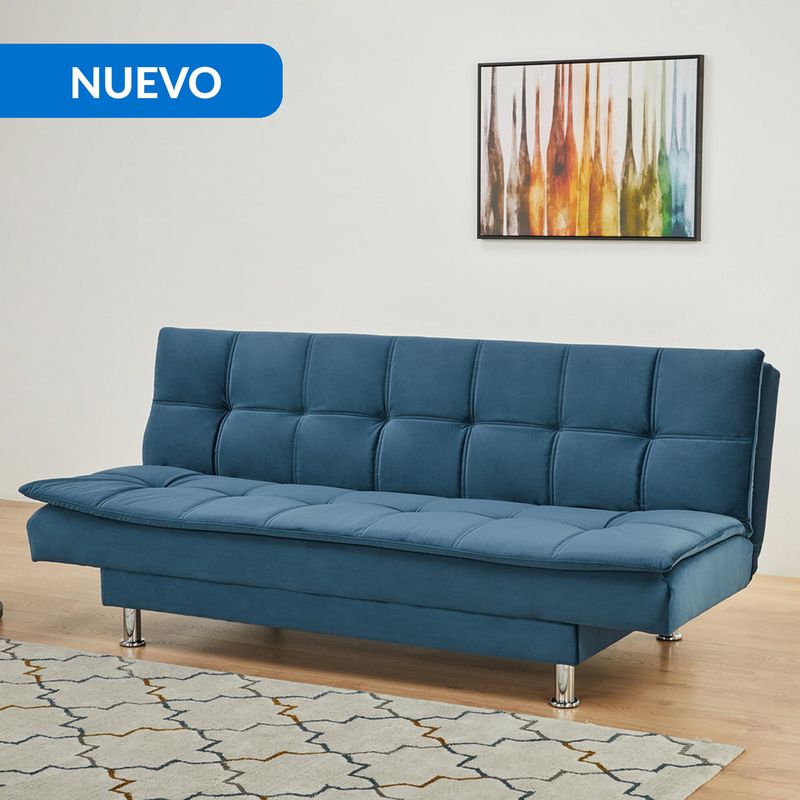 JUST HOME COLLECTION - Futón Mateo Azul 190x90x83 cm