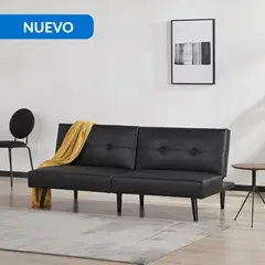 JUST HOME COLLECTION - Futón Emily Negro 178x80x76 cm
