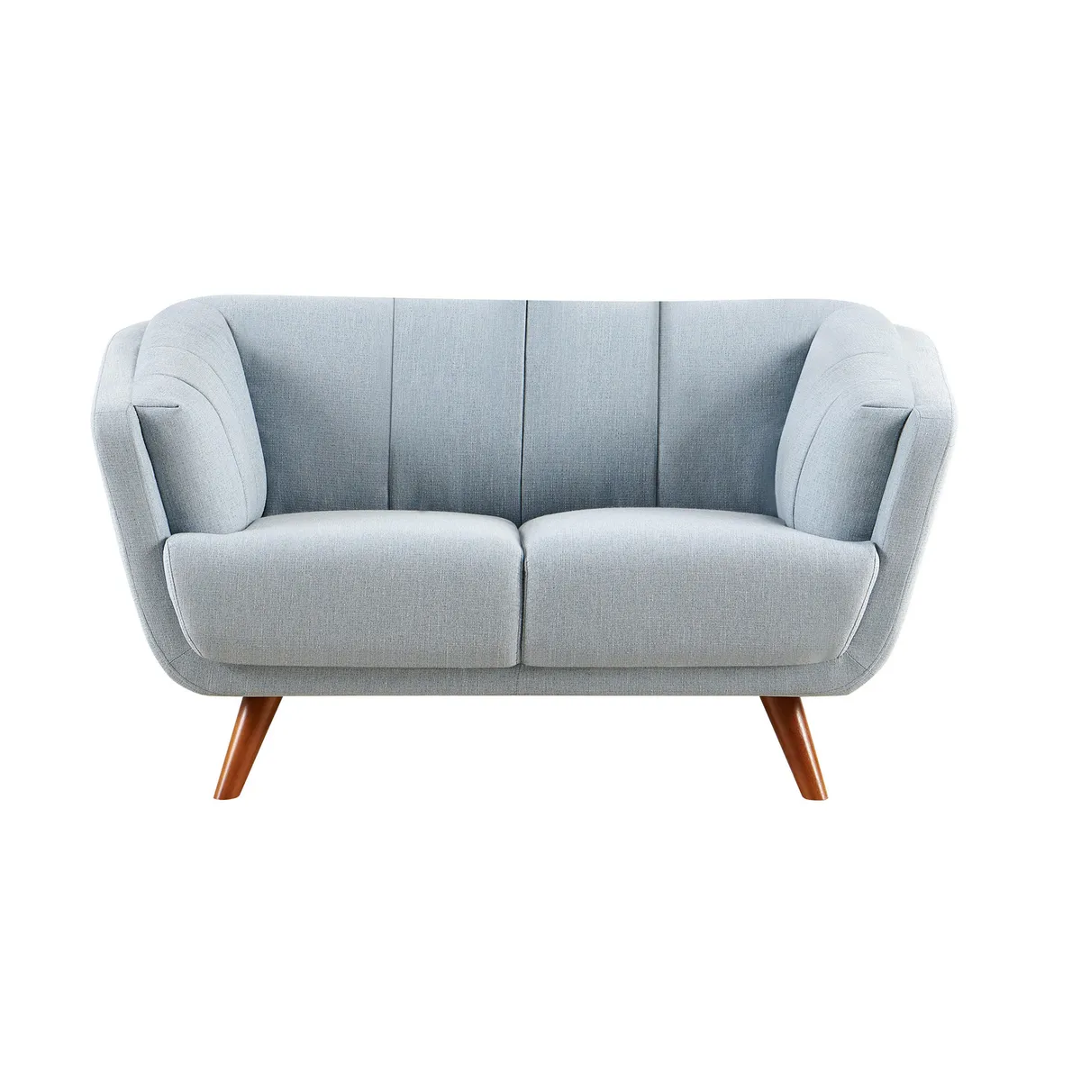 JUST HOME COLLECTION - Sofá 2 cuerpos Candice 150x79x86.5 cm Azul claro